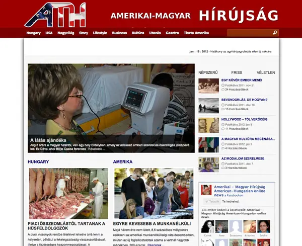 Amerikai hírújság – Simó Klára jótékonysági cikk